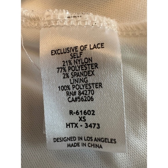 Emerald Sundae White Sparkle Lace Dress V Neck Spaghetti Strap Mini Dress XS - Picture 6 of 13